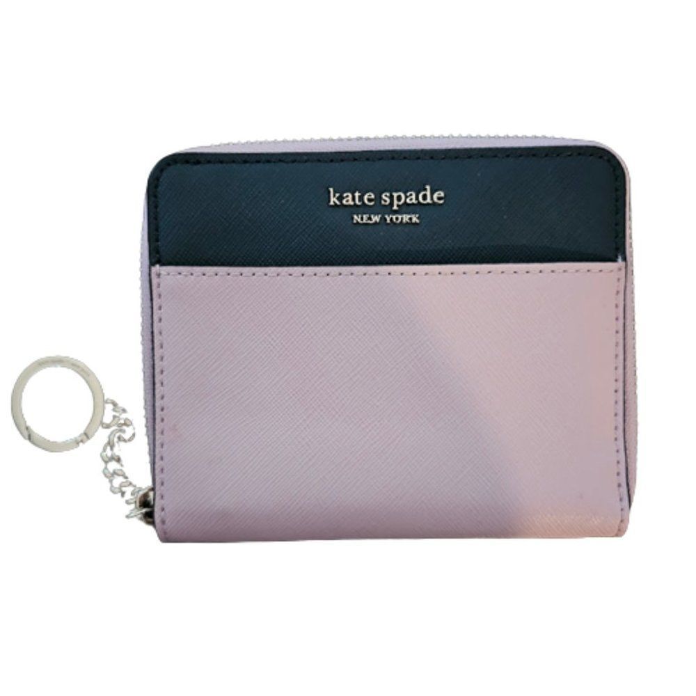 Kate Spade Cameron Purple Leather Continental Zip Around Wallet Size Large